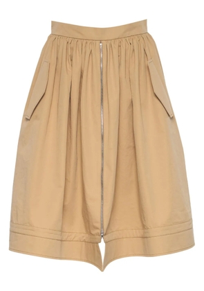pushBUTTON two-tone shorts - Neutrals
