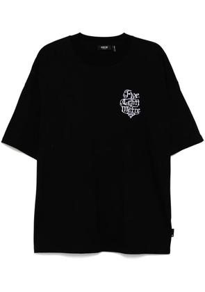 FIVE CM logo-embroidered T-shirt - Black