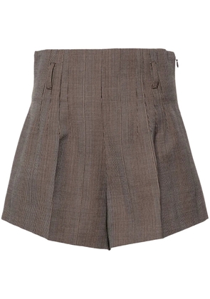 Prada high-waist tailored shorts - Brown