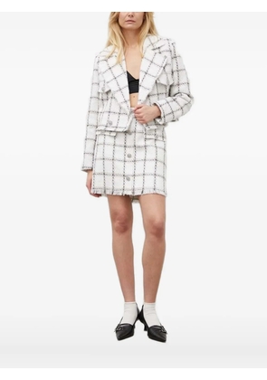 Bruuns Bazaar Azolla BB Nanya checked tweed jacket - White