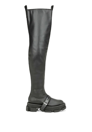 Both Gao thigh-high chunky boots - Black