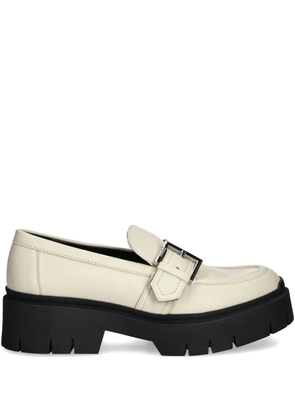 HUGO leather loafers - White