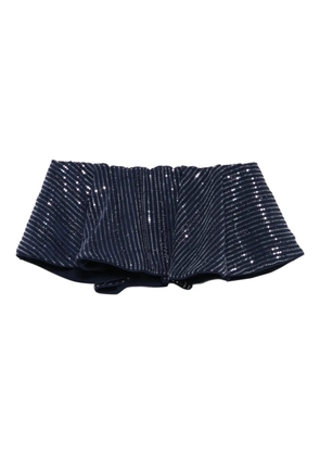 Adriana Degreas sequin-embellished top - Blue