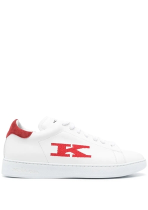 Kiton Stitching sneakers - White
