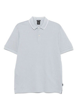 BOSS textured polo shirt - Blue