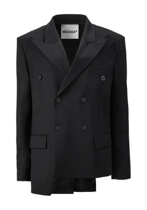 MEDEEA asymmetric double-breasted blazer - Black