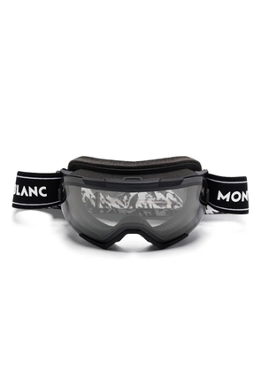 Montblanc logo-print ski goggles - Black