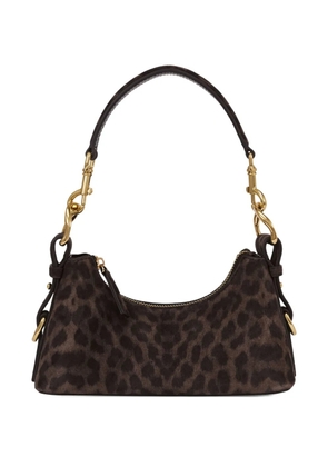 POTAMY leopard shoulder bag - Brown