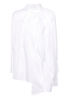 Comme Des Garçons asymmetric cotton shirt - White