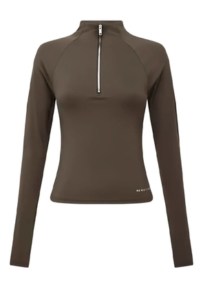 P.E Nation Routine quarter-zip long-sleeves performance top - Brown