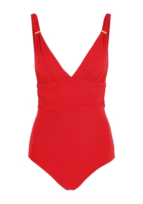 Melissa Odabash Panarea V-neck swimsuit - Red