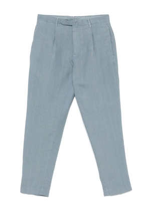 Dell'oglio pleated tapered-leg trousers - Blue