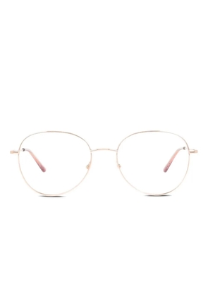 Calvin Klein round-frame metal glasses - Pink