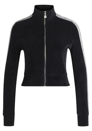 HUGO zip-up velvet cardigan - Black