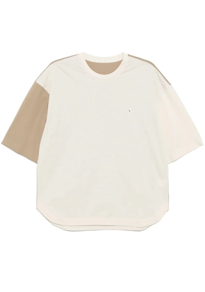 CROQUIS panelled T-shirt - Neutrals
