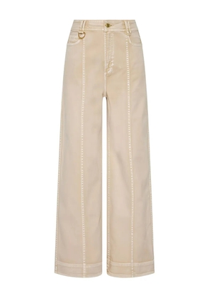 Aje contrast wide leg jeans - Neutrals
