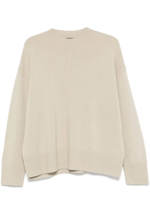 BOSS crew-neck cashmere sweater - Neutrals
