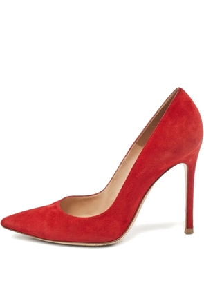 Gianvito Rossi suede pumps shoes - Red