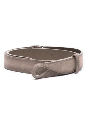 Orciani leather belt - Grey
