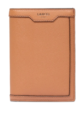 Lancel compact leather wallet - Brown
