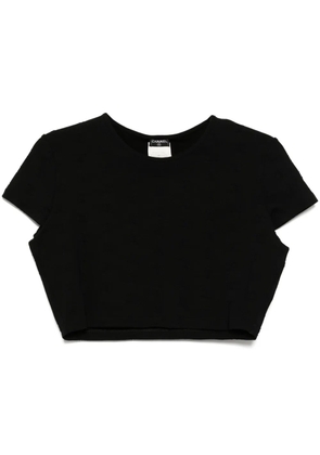 CHANEL Pre-Owned 1997 cc mark short sleeves T-shirt - Black