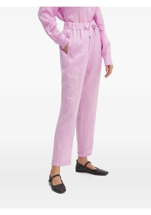 BOSS drawstring cotton trousers - Pink