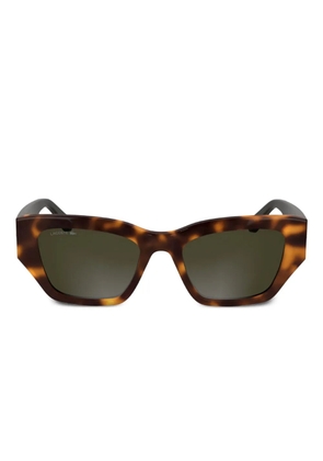 Lacoste geometric-frame sunglasses - Brown