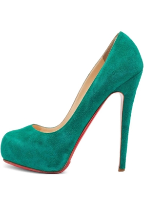 Christian Louboutin Pre-Owned suede heeled pumps - Green