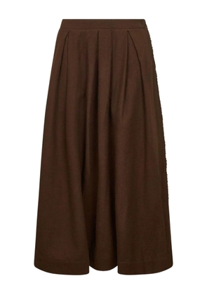 Uma Wang pleated skirt - Brown