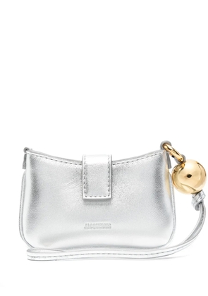 Jacquemus Le Porte Bisou leather wallet - Silver