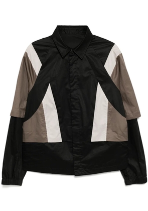 CROQUIS panelled shirt jacket - Black