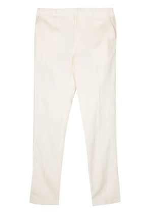 Ralph Lauren Purple Label shantung tapered trousers - Neutrals