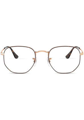 Ray-Ban hexagonal-shape glasses - Brown