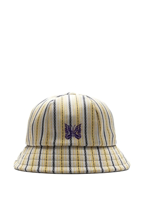 Needles striped butterfly bucket hat - Grey