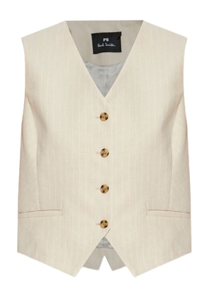 PS Paul Smith striped waistcoat - Neutrals