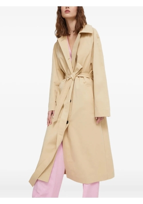 HUGO belted buttonup trench coat - Neutrals
