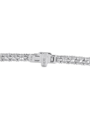 LB Exclusive 14K White Gold embellished tennis bracelet