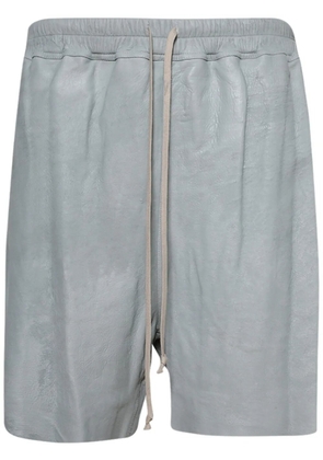 Rick Owens leather shorts - Blue