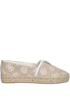 GUESS USA Jolandon embroidered slip-on espadrilles - Neutrals