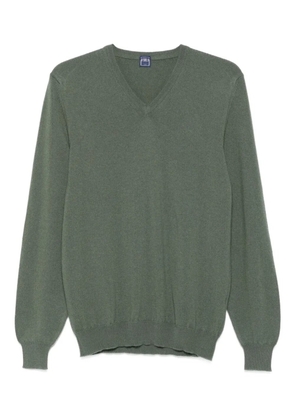 Fedeli v-neck sweater - Green