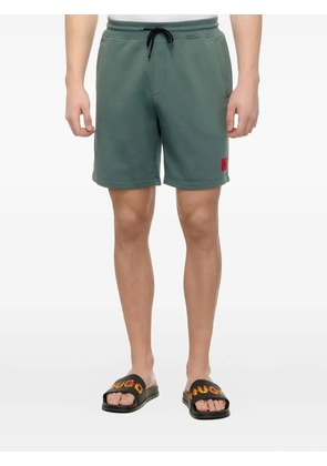 HUGO drawstring jersey shorts - Green