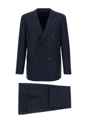 Brioni herringbone wool suit - Blue