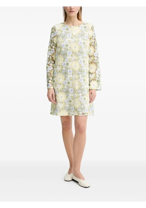 Bruuns Bazaar floral embroidered bell-sleeve dress - Green