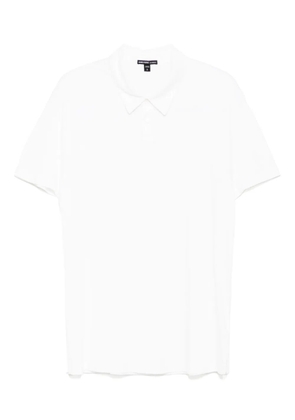 James Perse brushed lotus polo shirt - White