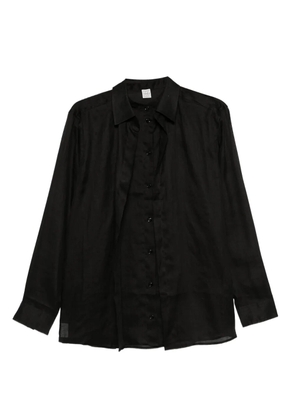 TOTEME button-down ramie shirt - Black