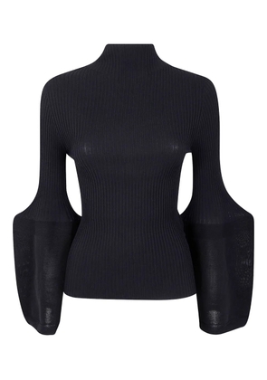 Issey Miyake ribbed top - Black