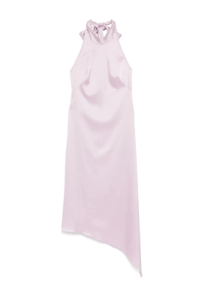 Amsale asymmetric halter dress - Purple