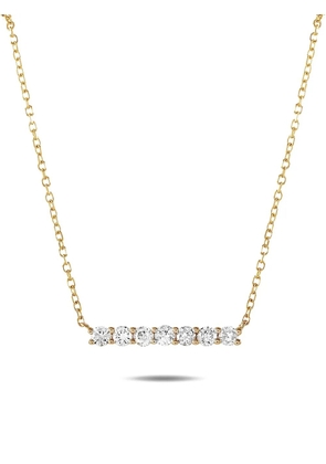 LB Exclusive 14K yellow gold diamond necklace