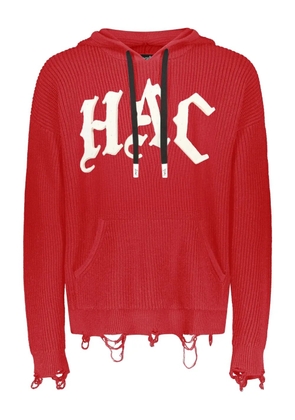 Haculla distressed hoodie - Red
