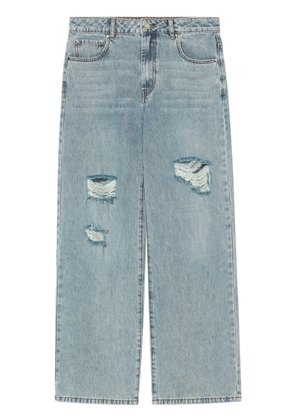 b+ab distressed-effect mid-rise jeans - Blue